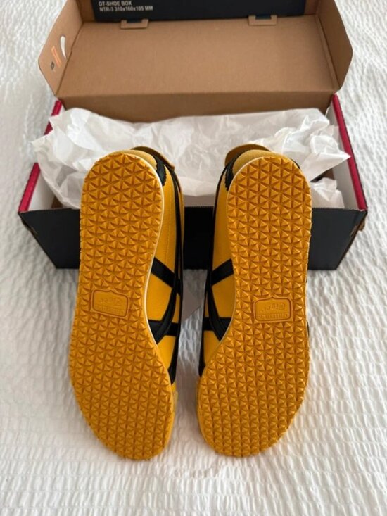Men’s Onitsuka Tiger Mexico 66 Yellow Black Retro Sneakers Athletic Shoes main image 7